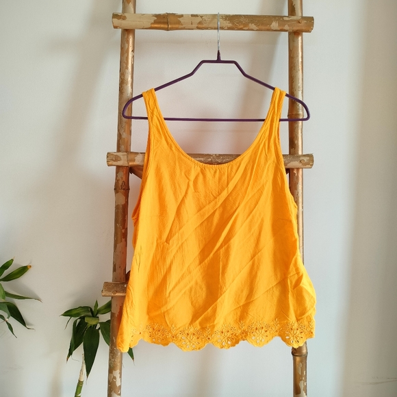 💚 Orange Broderie Anglaise Top - Picture 13 of 14